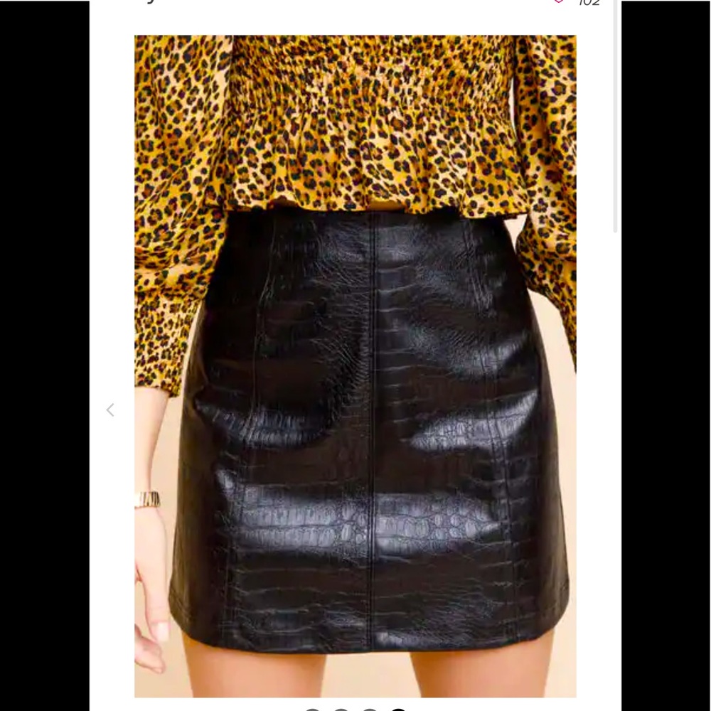 Faux Snake Skin Mini